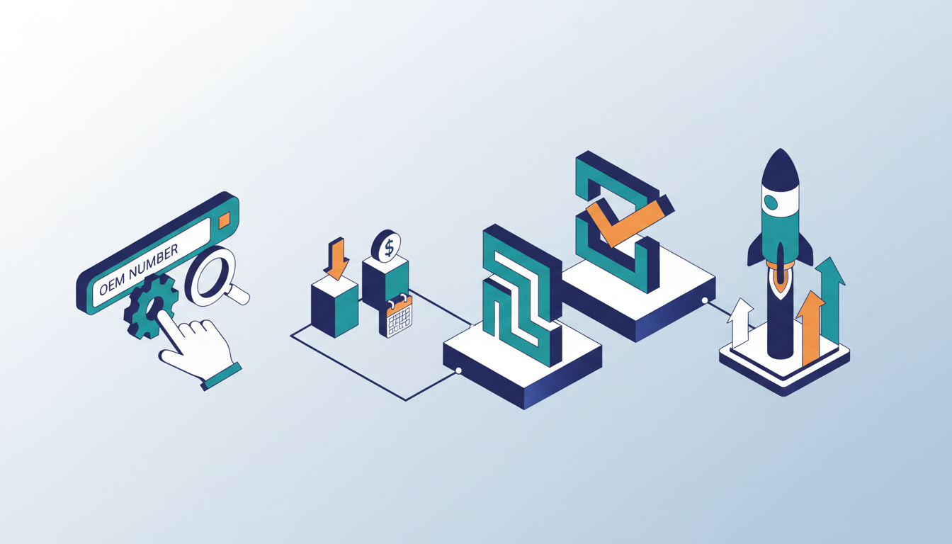 Conceptual illustration for Executing Precise Part Searches Using Cross Reference Charts
