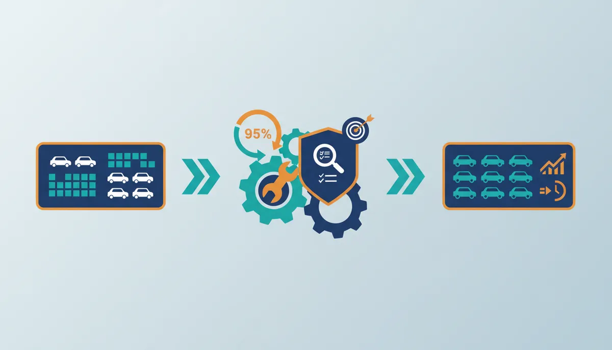 Conceptual illustration for Measurable ROI from Automated Vehicle Data Entry in Fleet and Insurance Operations