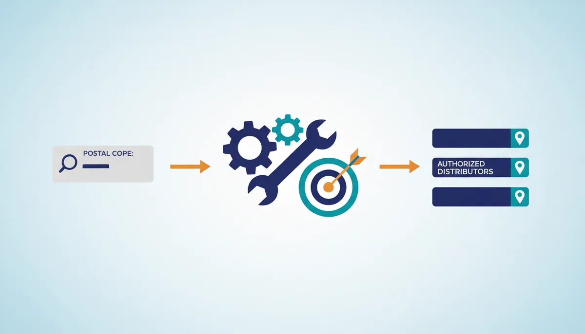 Conceptual illustration for Executing Parts Sourcing Through Partner Location and List Downloads