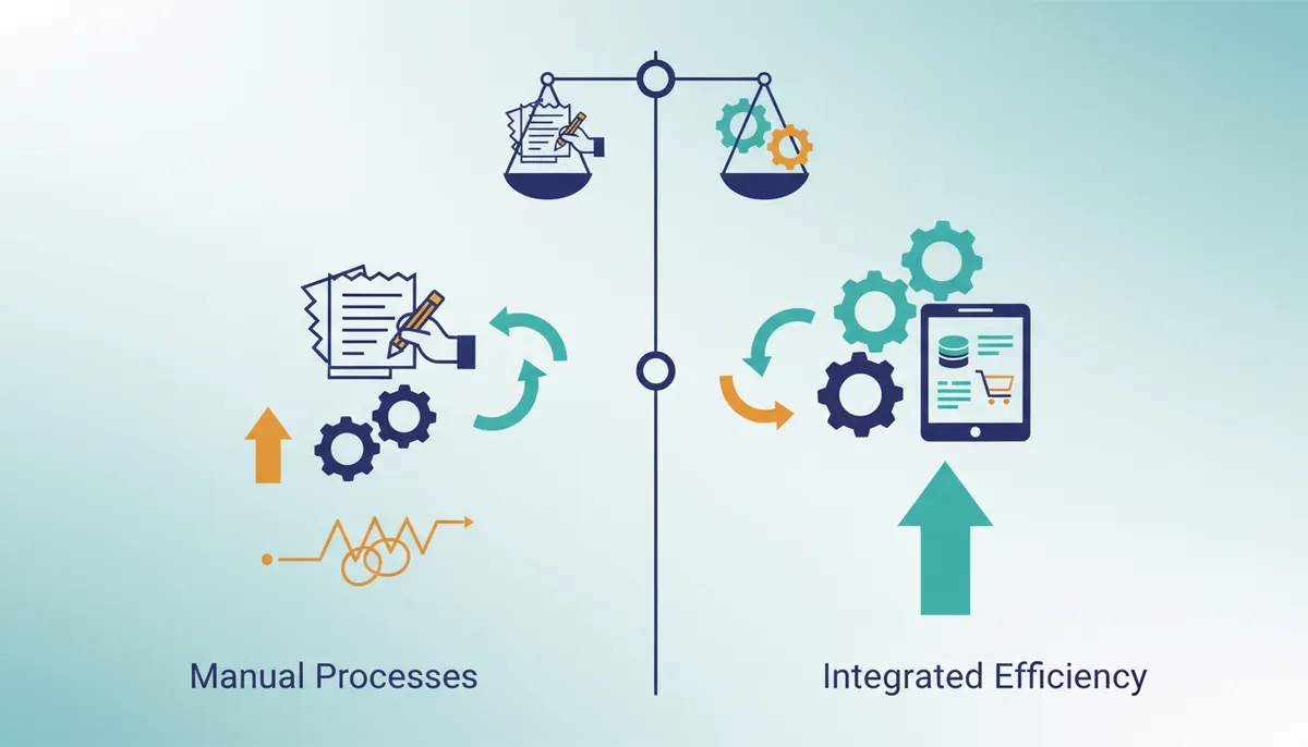 Conceptual illustration for Strategic Advantages of Adopting IAP for Automotive Repair Shops
