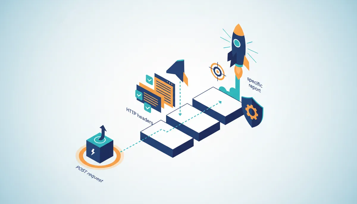 Conceptual illustration for Integrating the VIN API Through Authentication and Report Retrieval