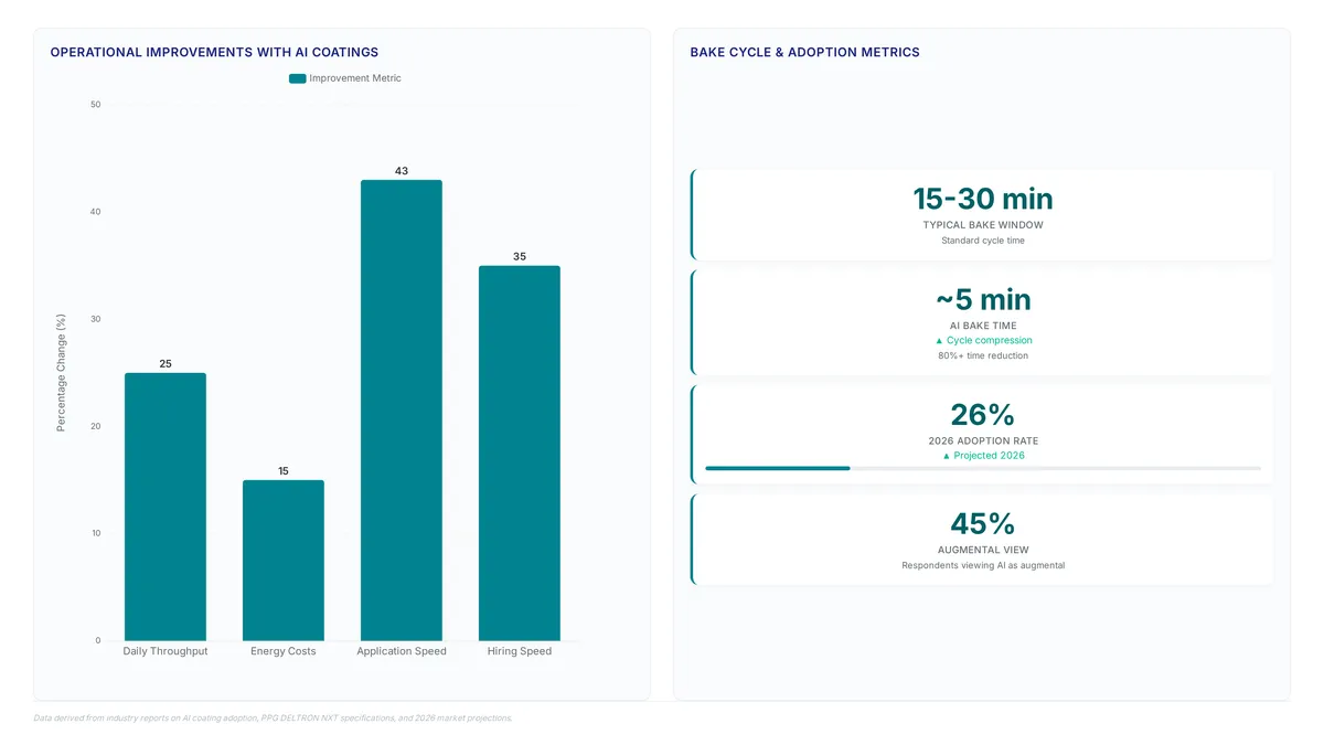 Conceptual illustration for Measurable ROI from Quicker Cure Times in Collision Centers
