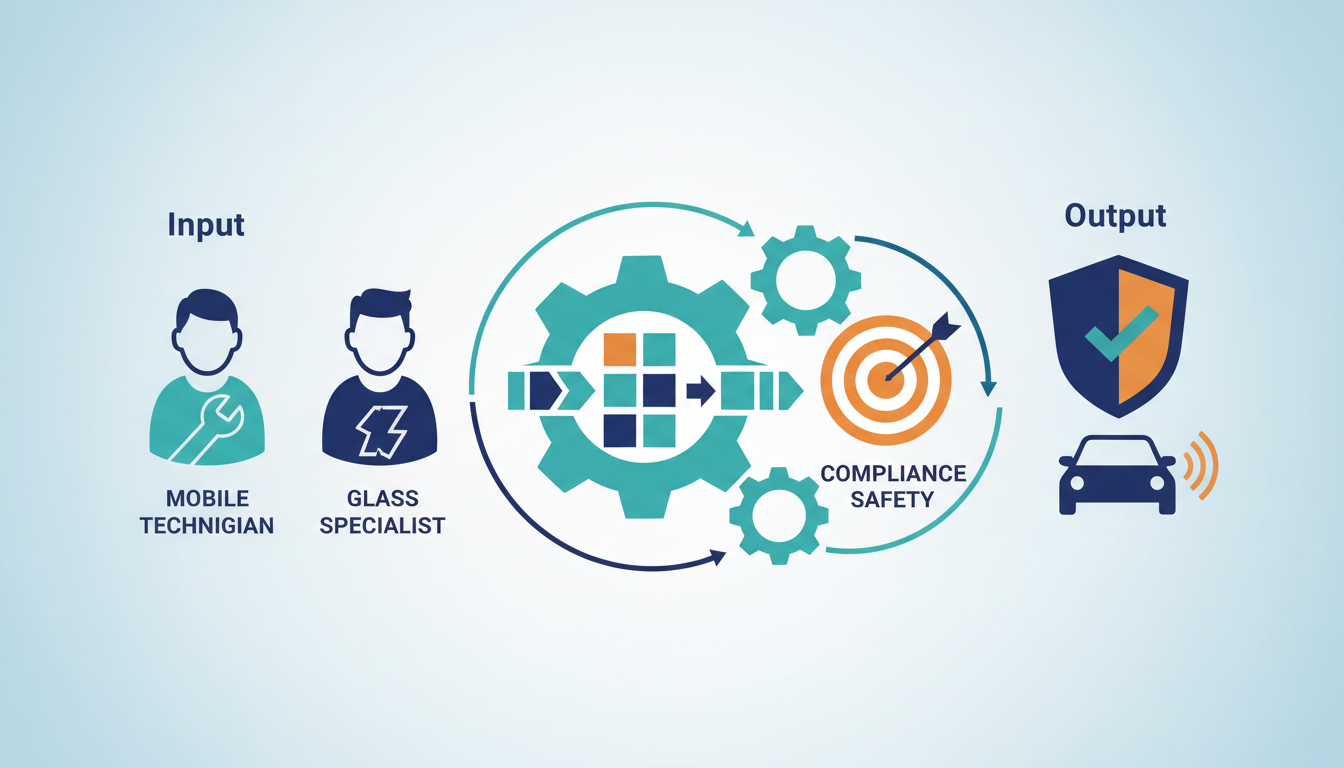 Conceptual illustration for Strategic Implementation of ADAS Training for Diverse Repair