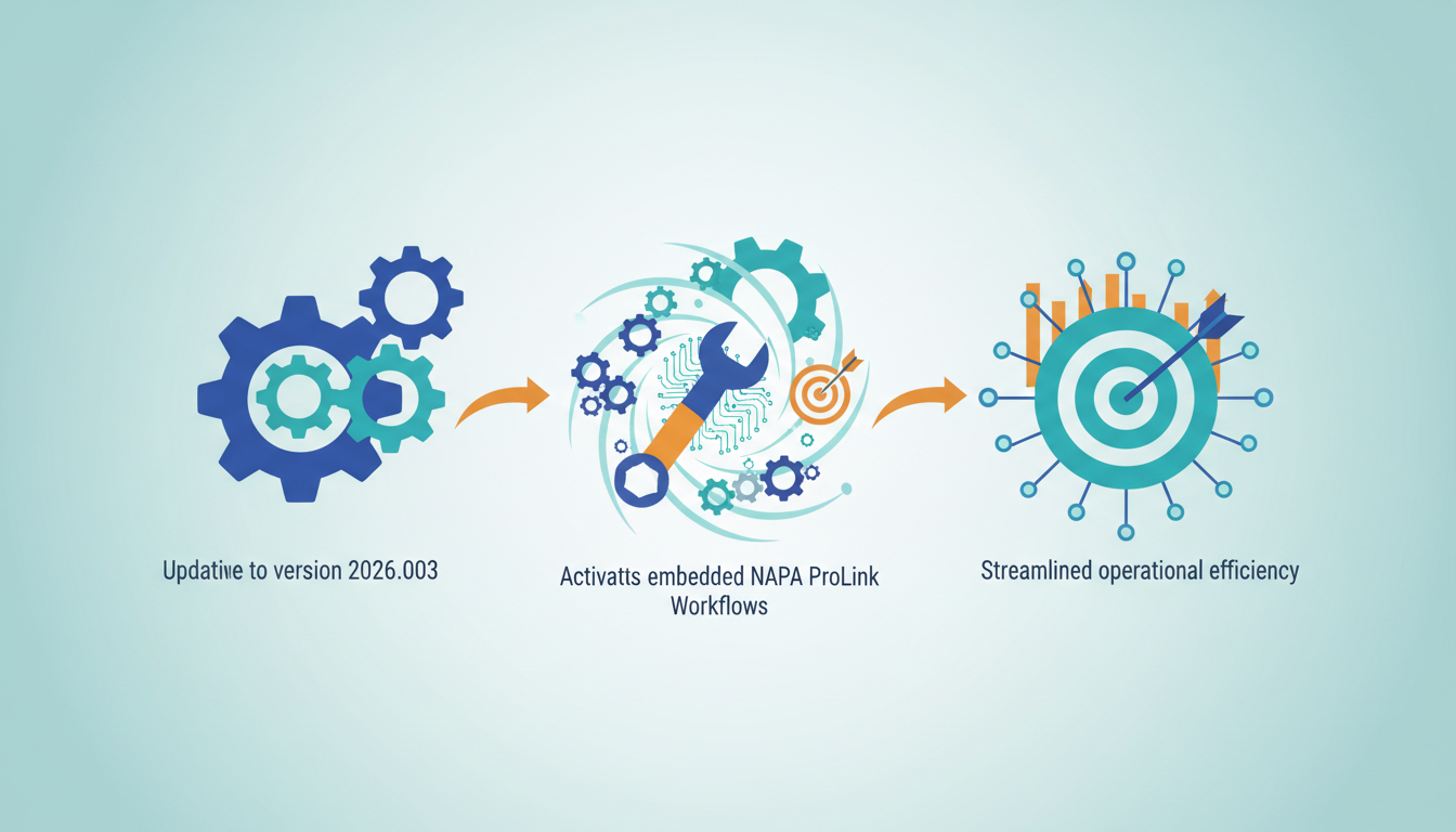 Conceptual illustration for Operational Efficiency Gains From Embedded NAPA ProLink Work