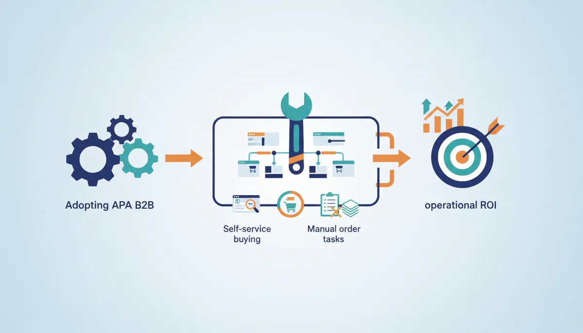 Conceptual illustration for Realizing Operational ROI Through Automated Self-Service Models
