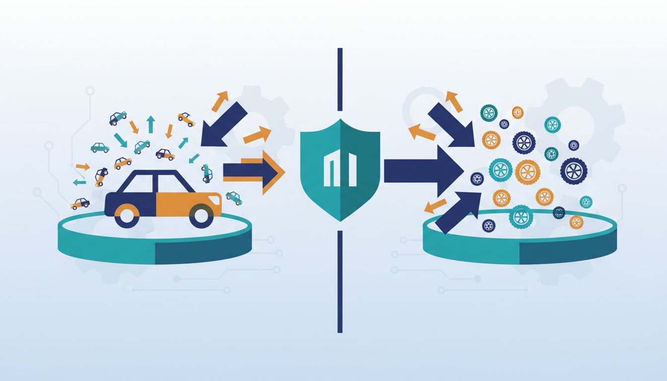 Conceptual illustration for Strategic Positioning Against Competitors in a Consolidating