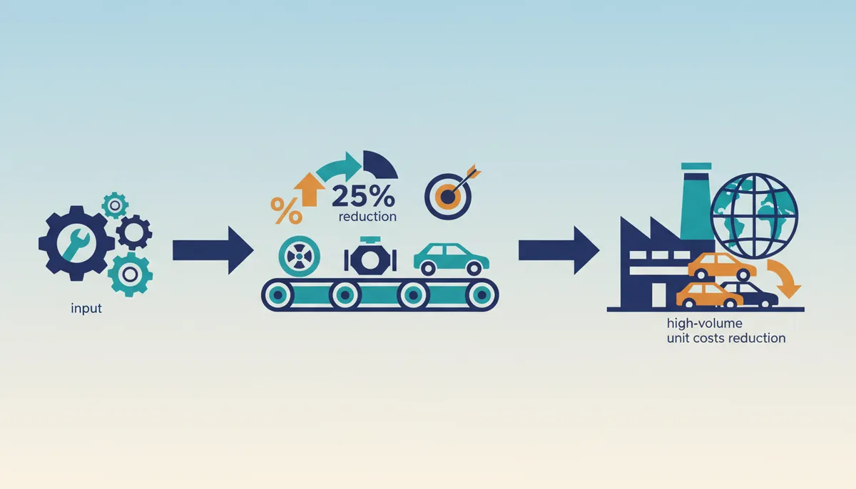 Conceptual illustration for Measurable ROI from Offshore Sourcing Strategies for Auto Suppliers