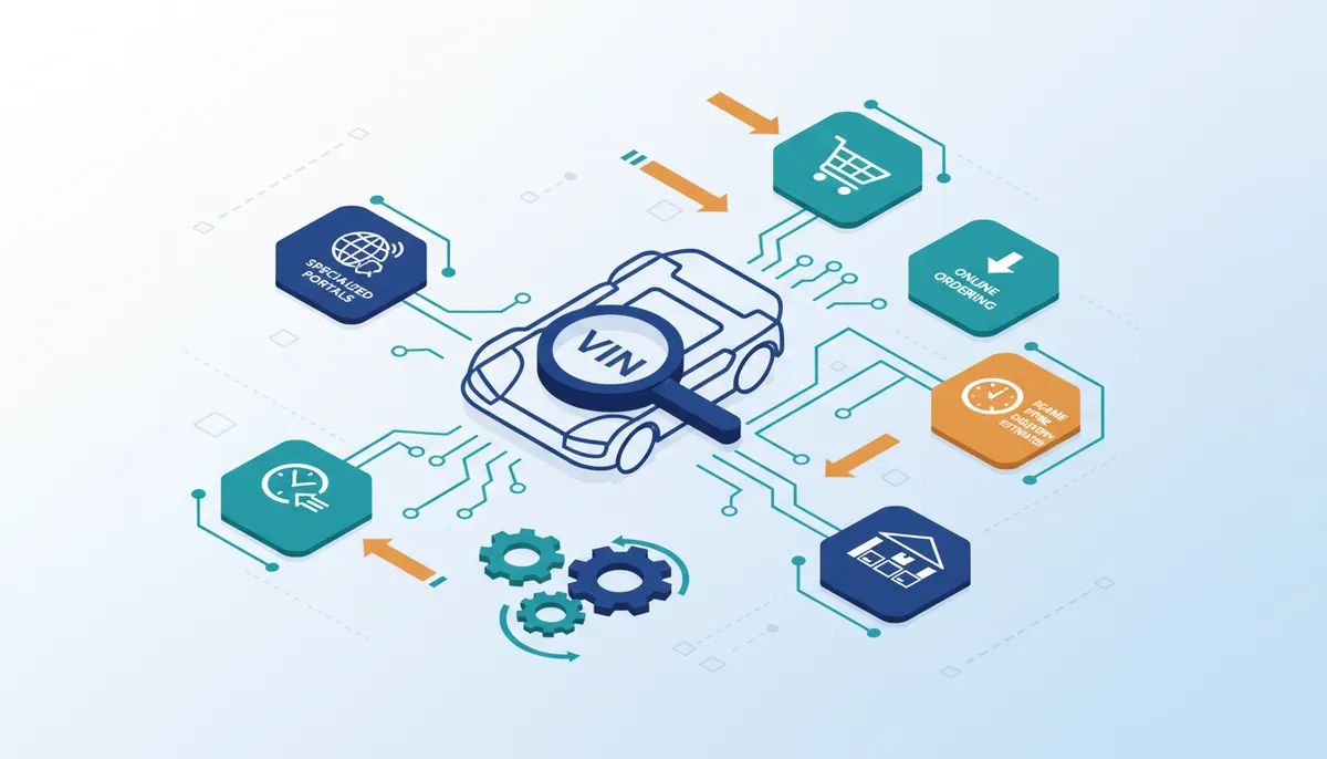 Conceptual illustration for Executing Online Orders Through Specialized Parts Portals