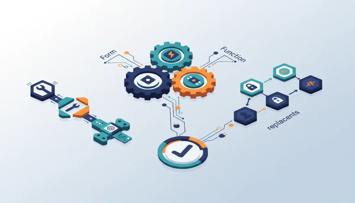 Component substitution needs strict form fit function checks