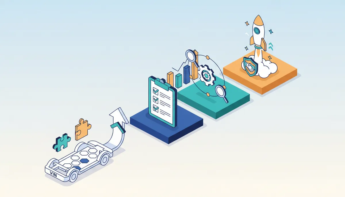 Conceptual illustration for Implementing Verified Sourcing Through VIN Verification and Partner Registration