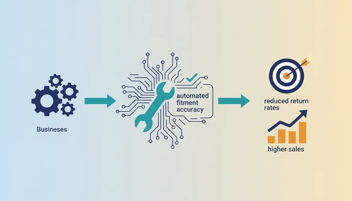 Conceptual illustration for Measurable ROI from Automated Fitment Accuracy and Reduced Return Rates