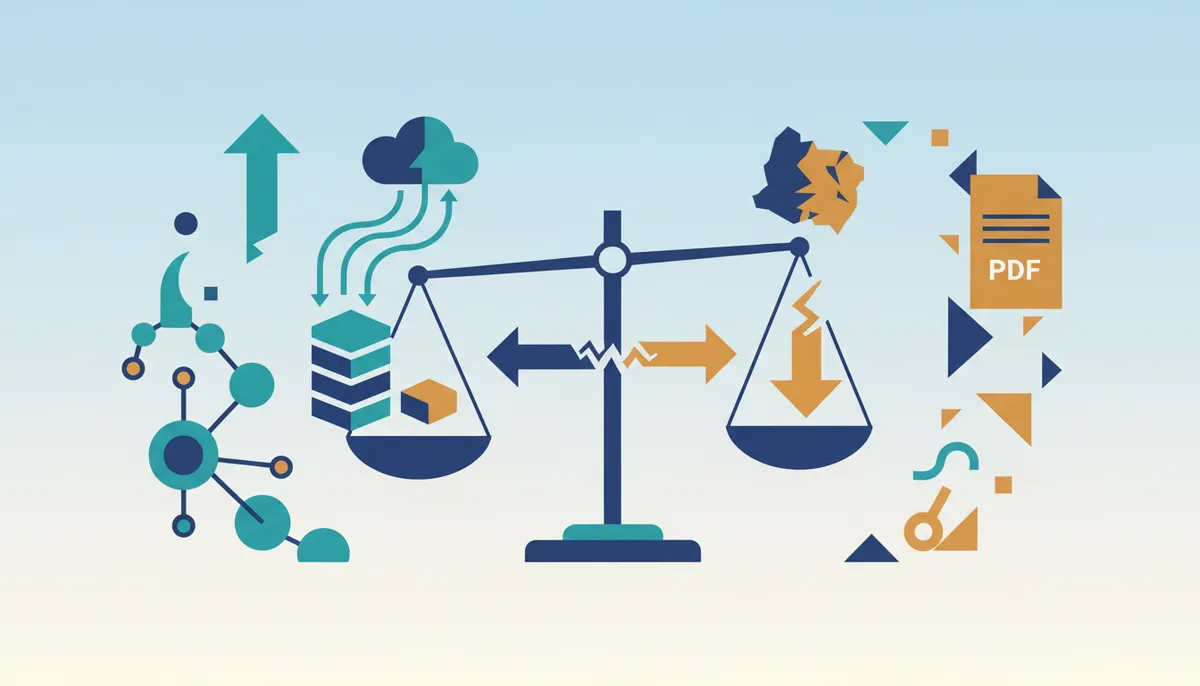 Conceptual illustration for Strategic Advantages of API Integration Over Manual PDF Retrieval